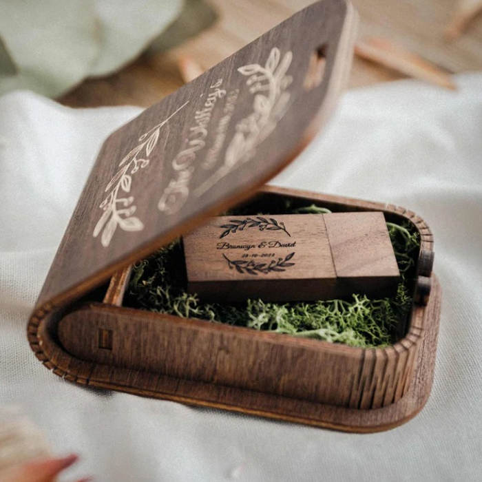 écrin bois mariage clé usb vidéo écrin bois mariage clé usb vidéo