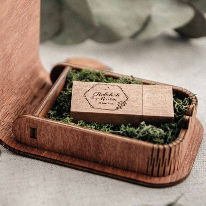 écrin bois mariage clé usb vidéo écrin bois mariage clé usb vidéo