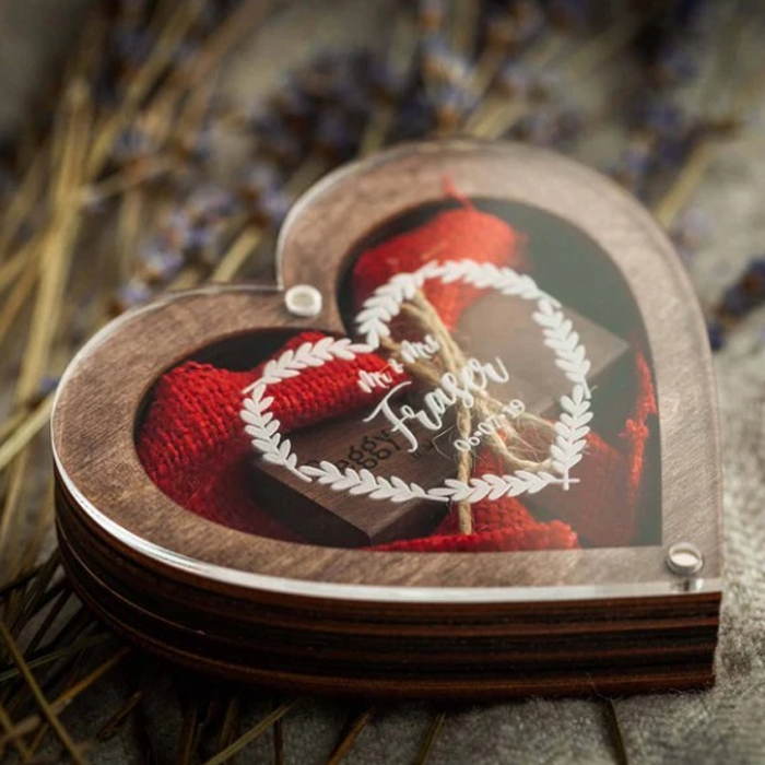 écrin bois forme de coeur mariage clé usb vidéo écrin bois forme de coeur mariage clé usb vidéo